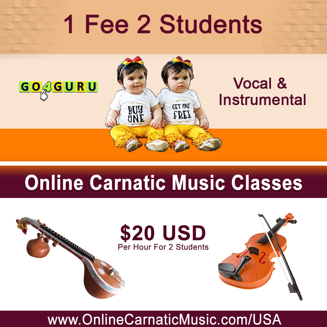 Online Carnatic Music for beginners in USA